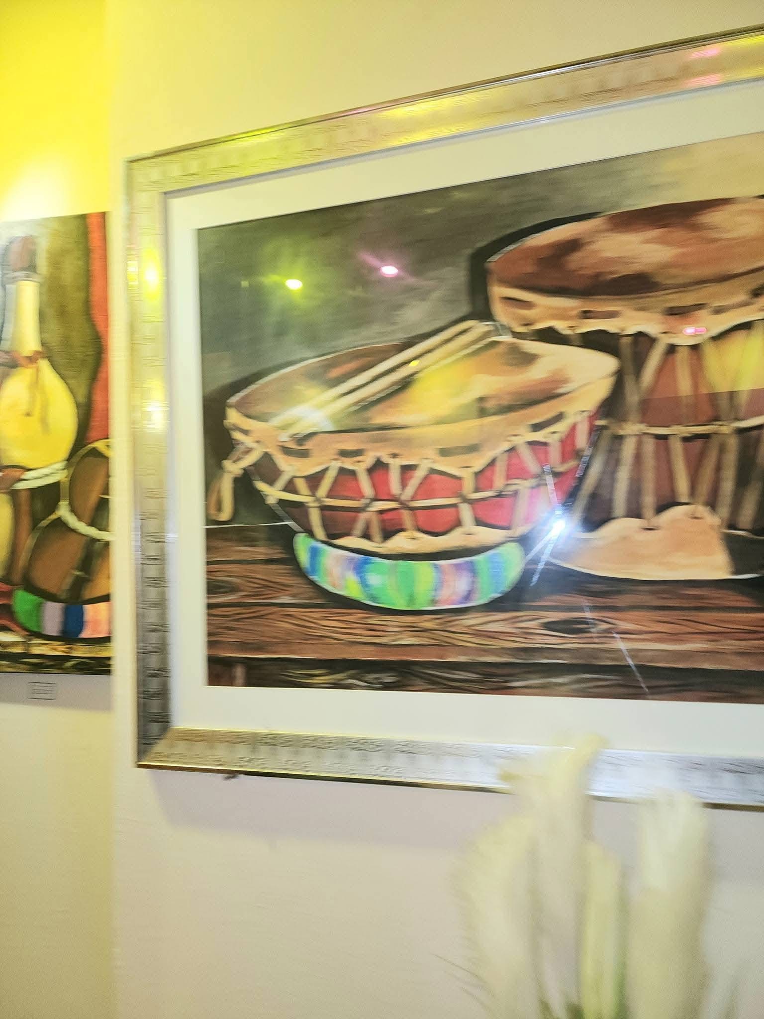 Tableau de tambours traditionnels djiboutiens — Dek Ahmed Moussa