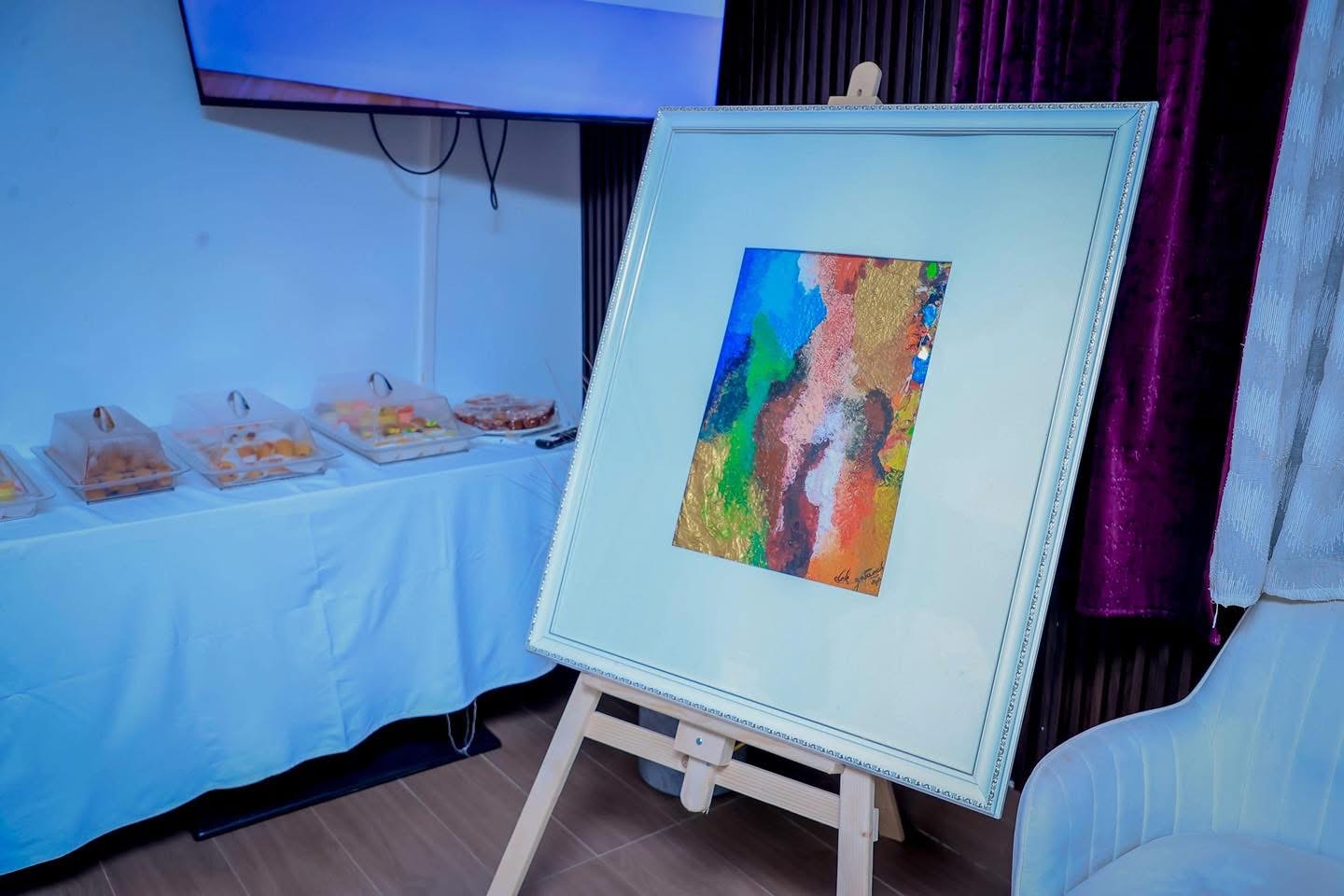 Paysage abstrait coloré aux teintes chaudes — Dek Ahmed Moussa