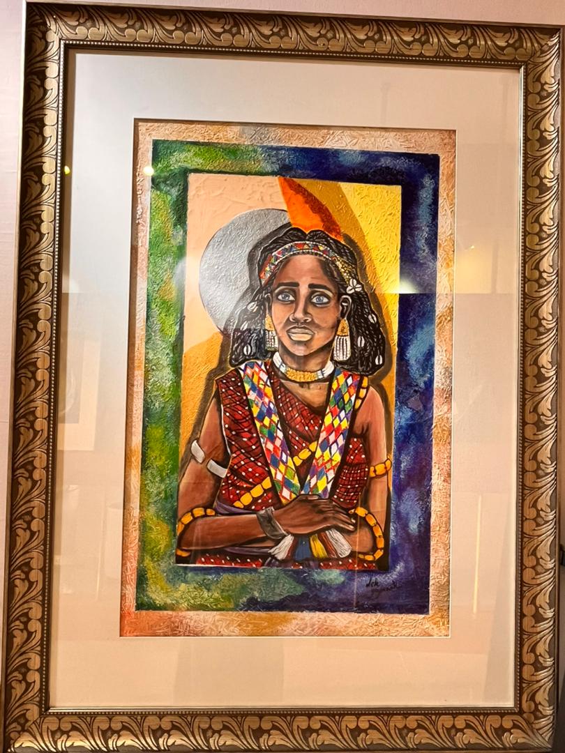 Portrait d'une jeune fille Afar en parure traditionnelle — Dek Ahmed Moussa